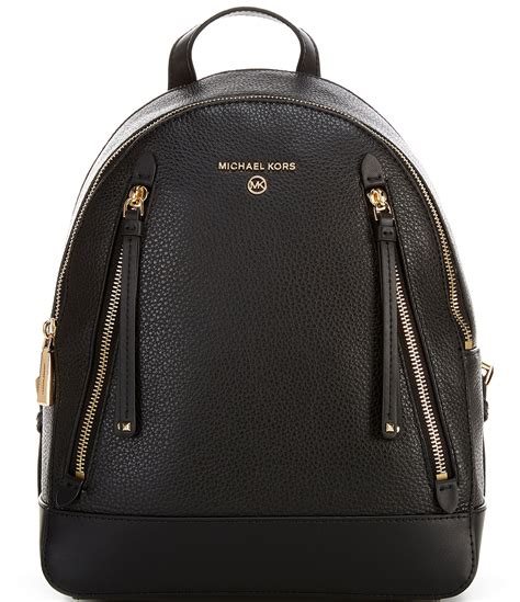 brooklyn large pebbled leather backpack michael kors|Michael Kors Brooklyn medium pebbled.